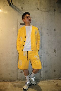 FLEECE SHORT PANT/FLOWER YELLOW