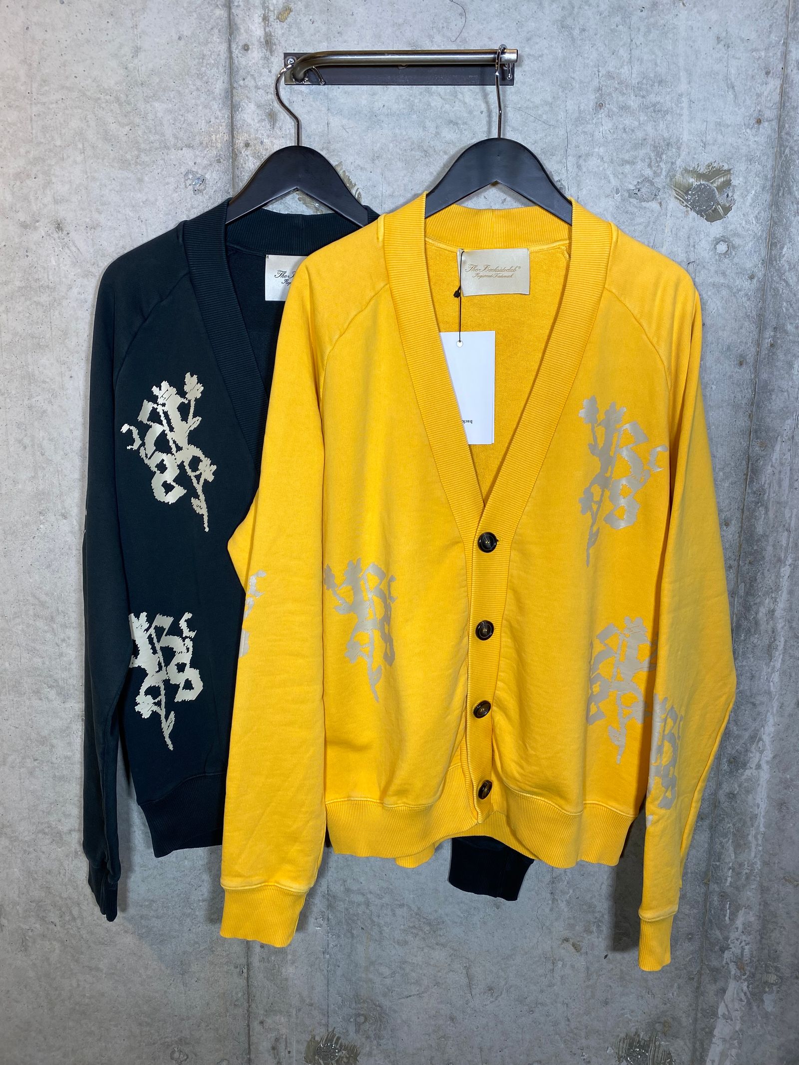 FLEECE CARDIGAN/FLOWER YELLOW