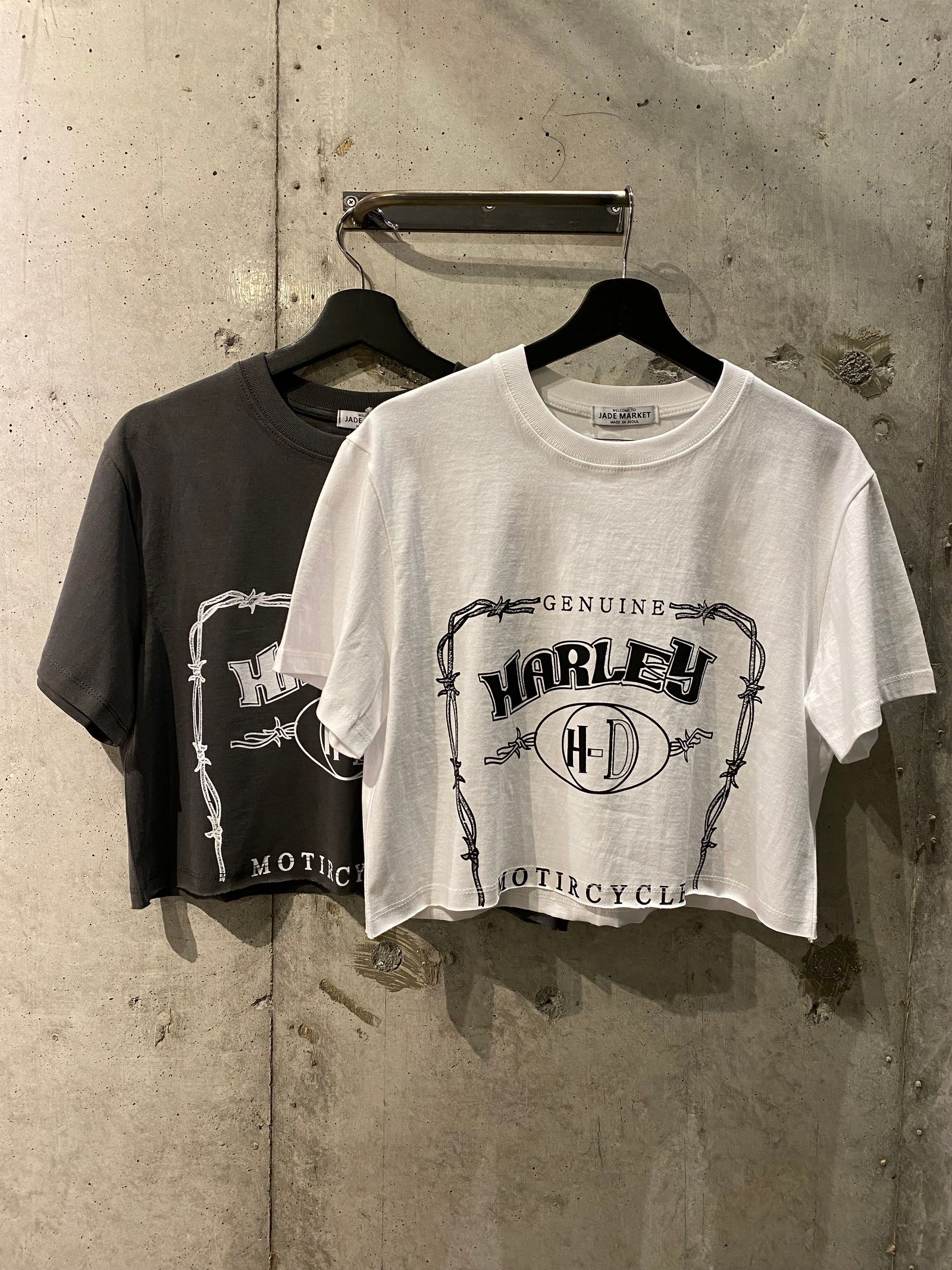 ショート丈TEE/white