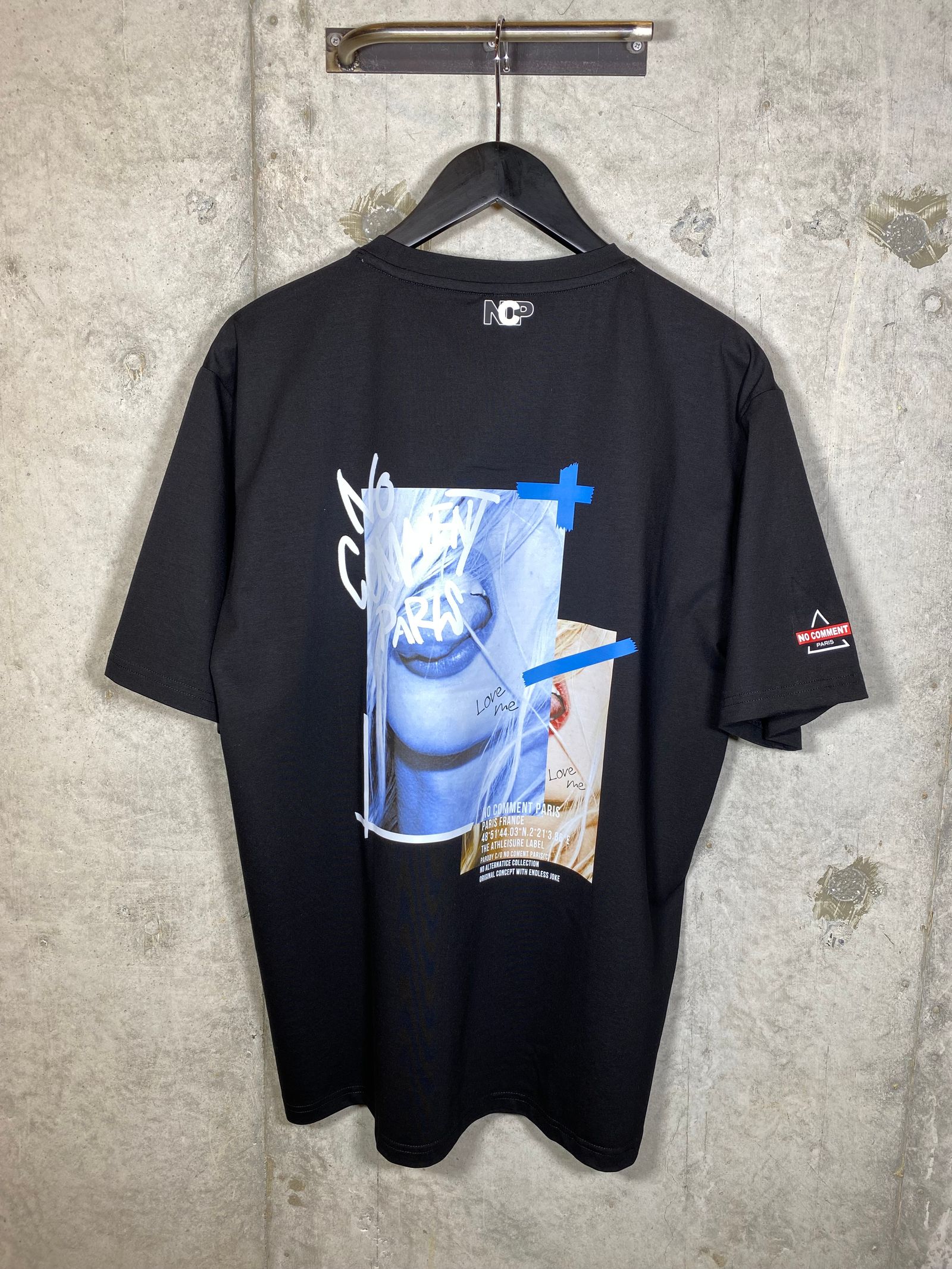 NCP - TM0028 バックフォトPT半袖クルーネックT/BLACK