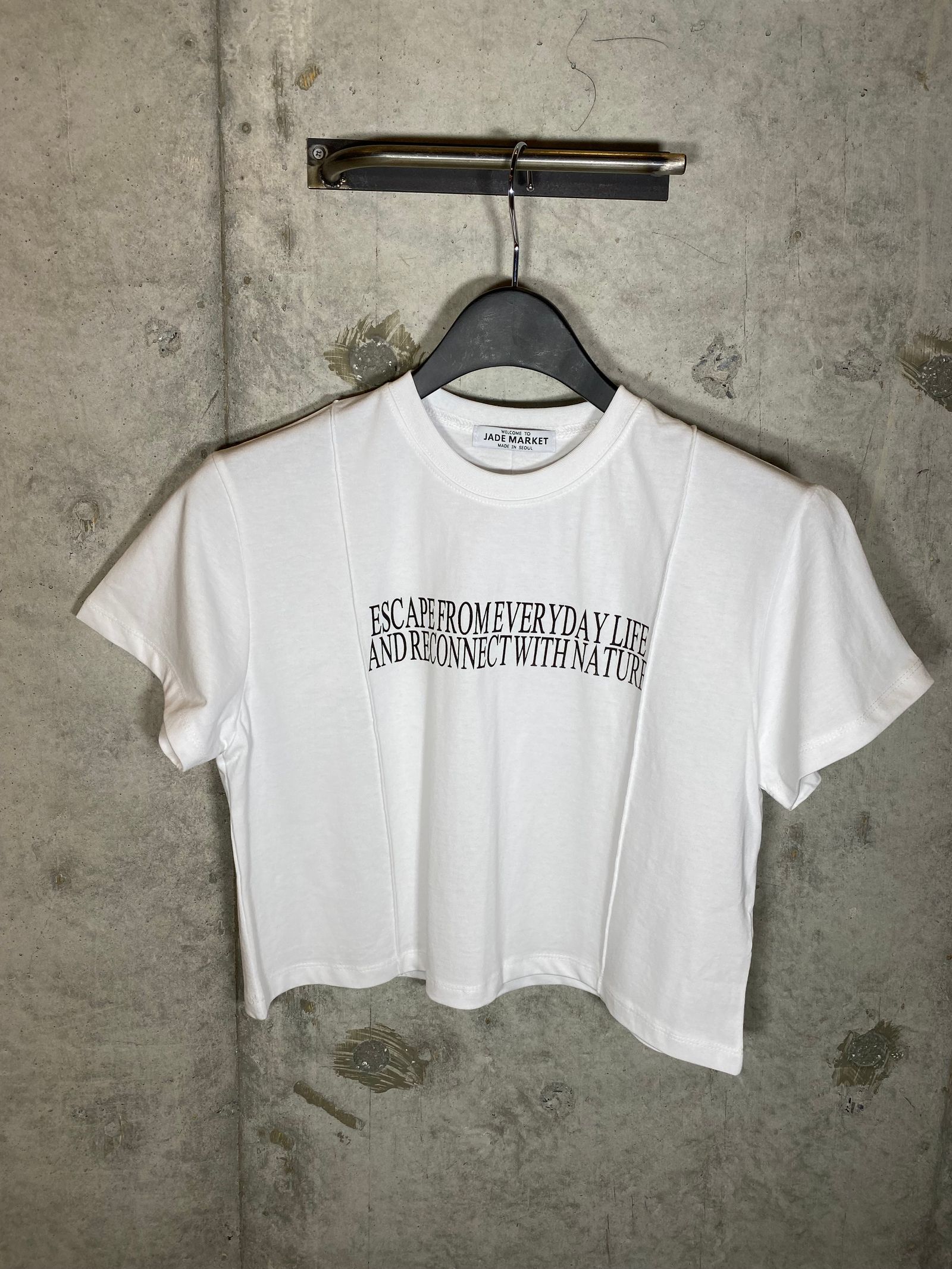 ショート丈TEE/white