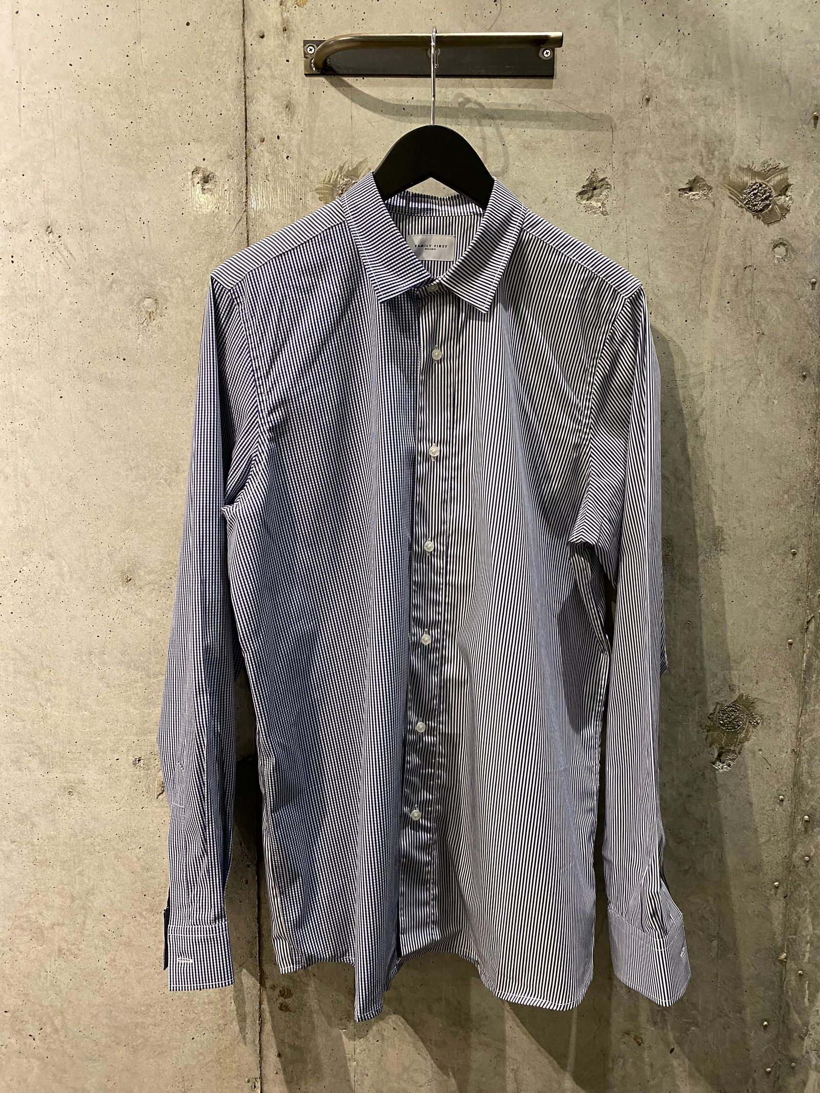 long length shirt / dark blue