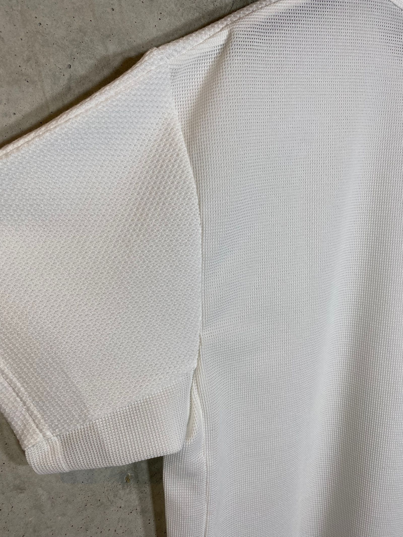 MESH COMBINATION TEE/WHITE