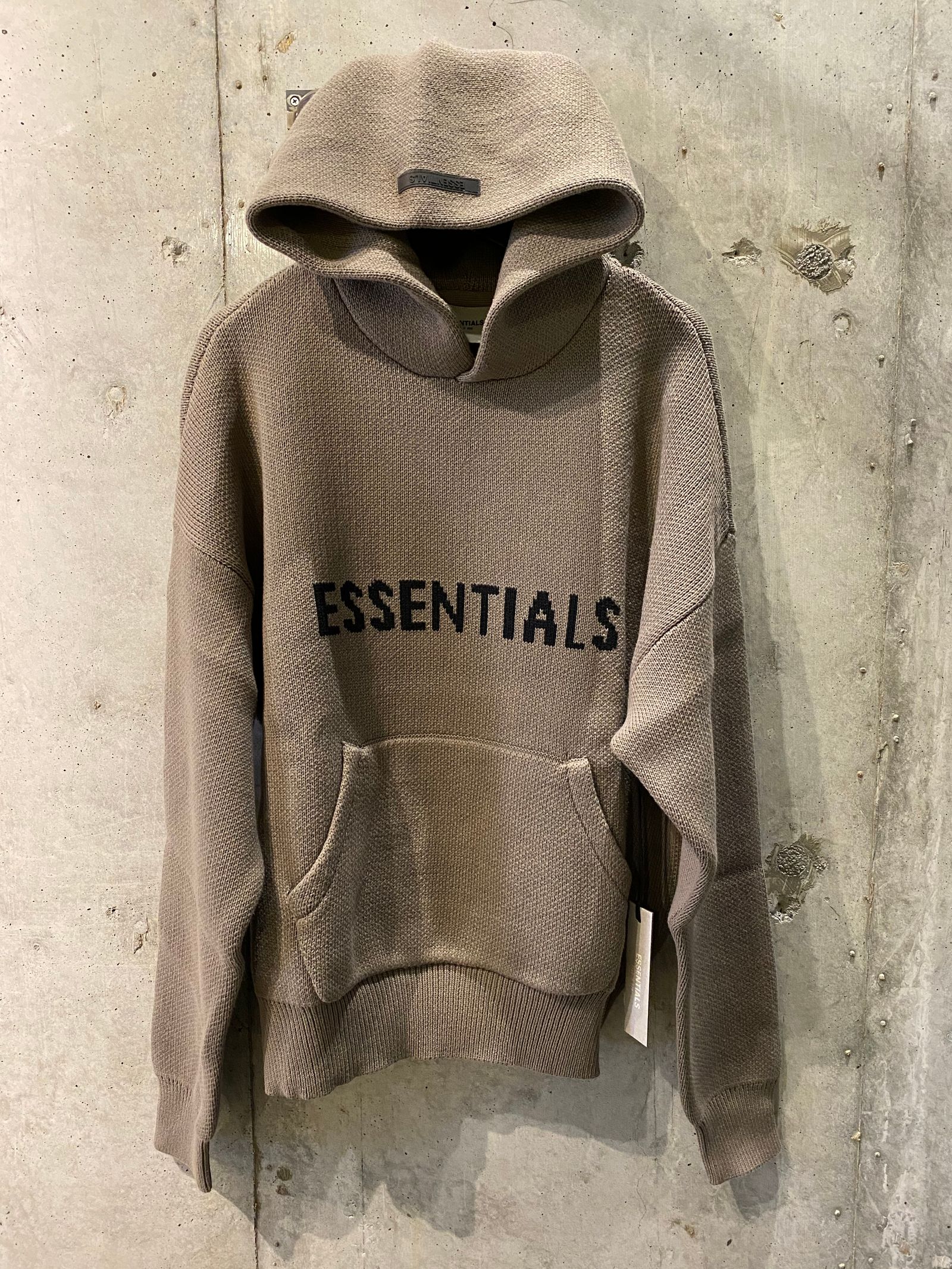 FOG ESSENTIALS - FOG ESSENTIALS KNIT HOODIE/taupe | R and another ...