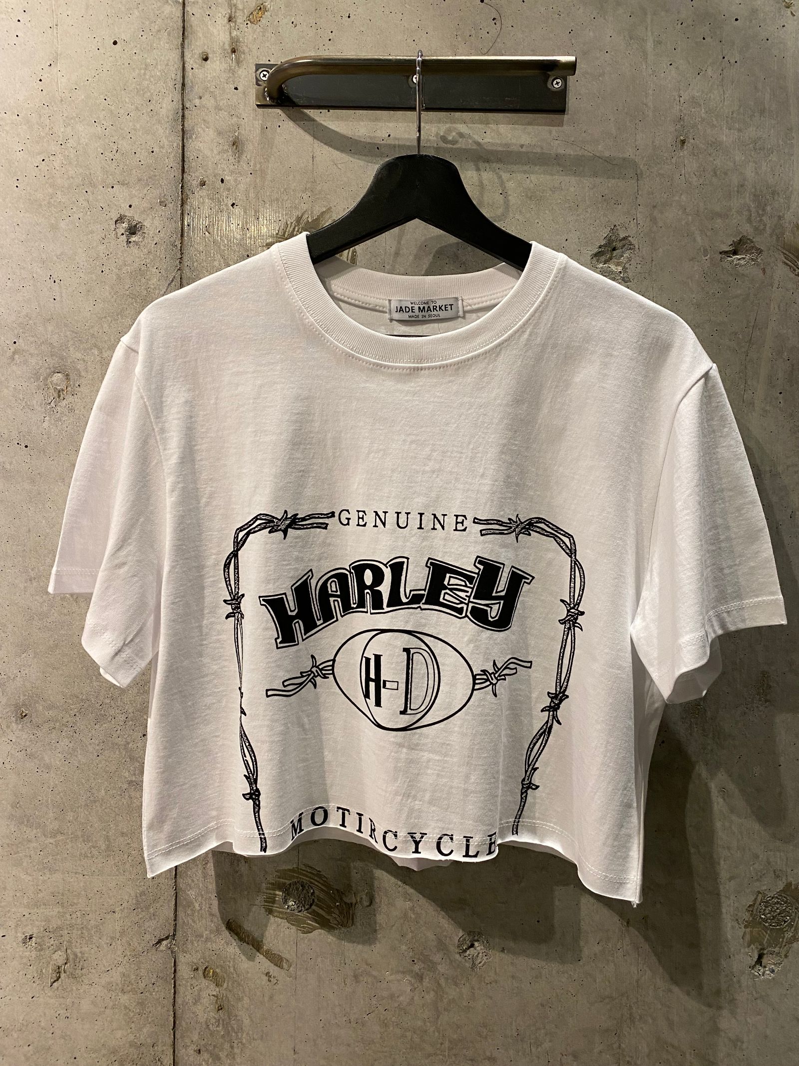 ショート丈TEE/white