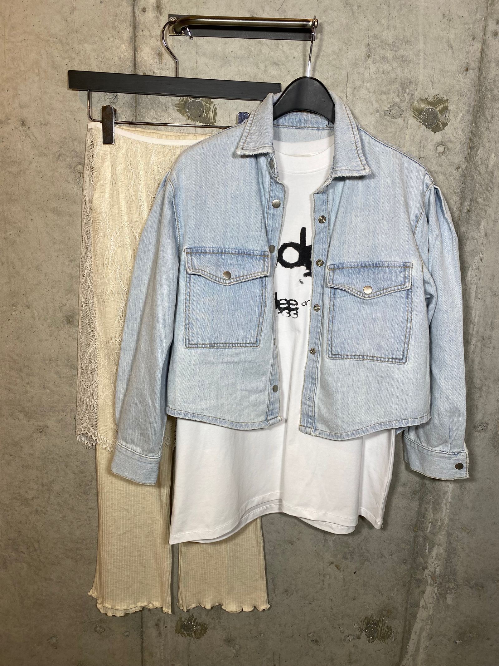 オーバーサイズTEE/ホワイト/フリーサイズ