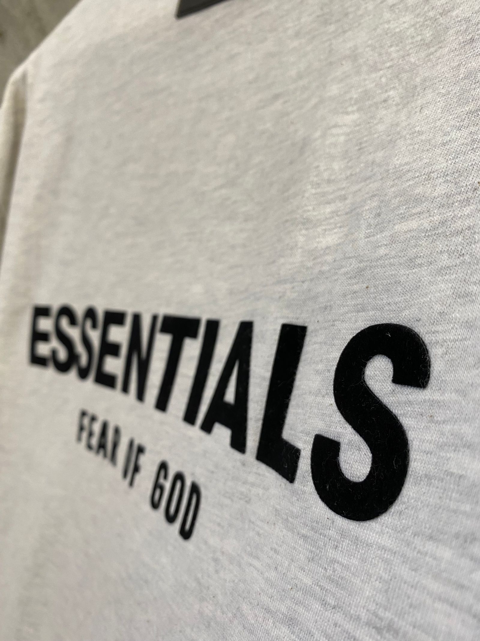 ESSENTIALS L/S Tshirt(LIGHT OATME)