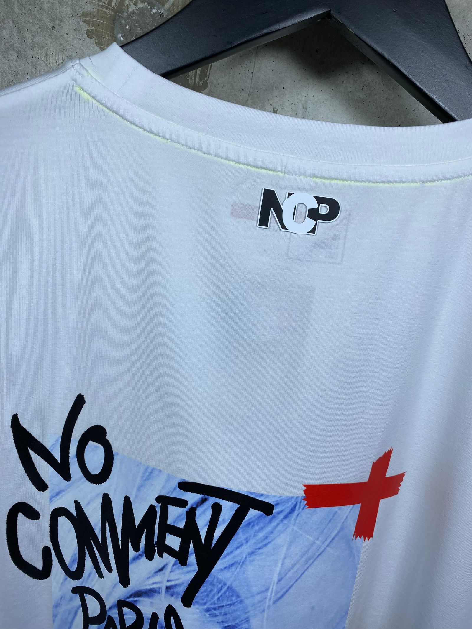 NCP - TM0028 バックフォトPT半袖クルーネックT/WHITE
