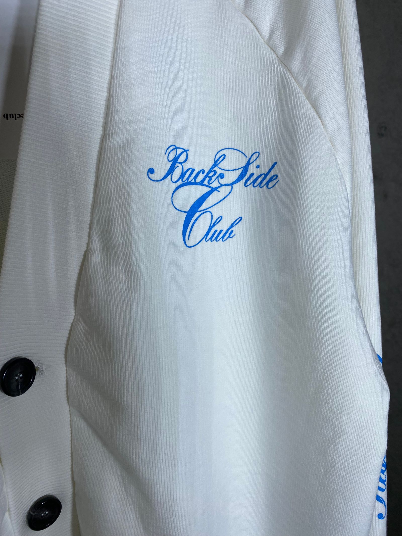 FLEECE CARDIGAN/GRANDE WHITE