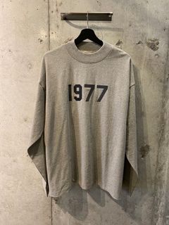 ESSENTIALS 1977 long tee shirt/ DARK OATMEAL