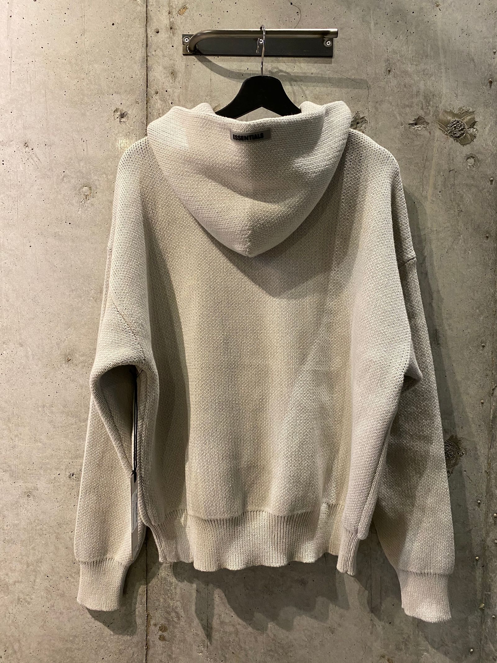 FOG ESSENTIALS KNIT HOODIE/oatmeal