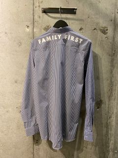 long length shirt / dark blue