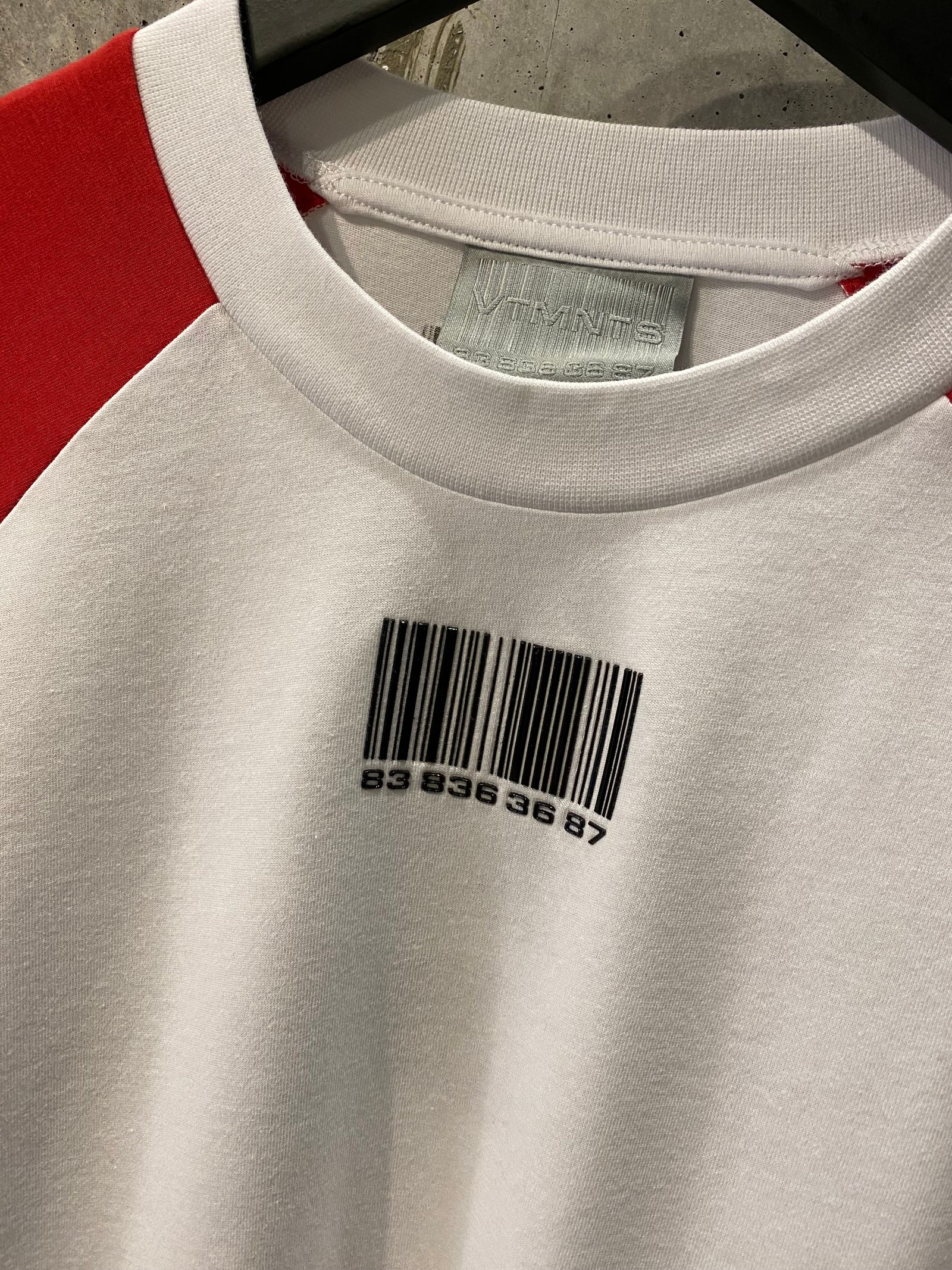 VTMNTS RAGLAN LONGSLEEVE/RED
