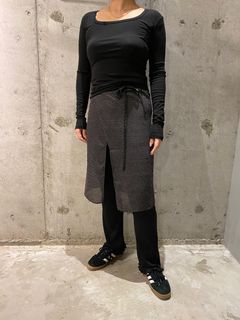オーガニックコットン ロンT/ブラック/フリーサイズ