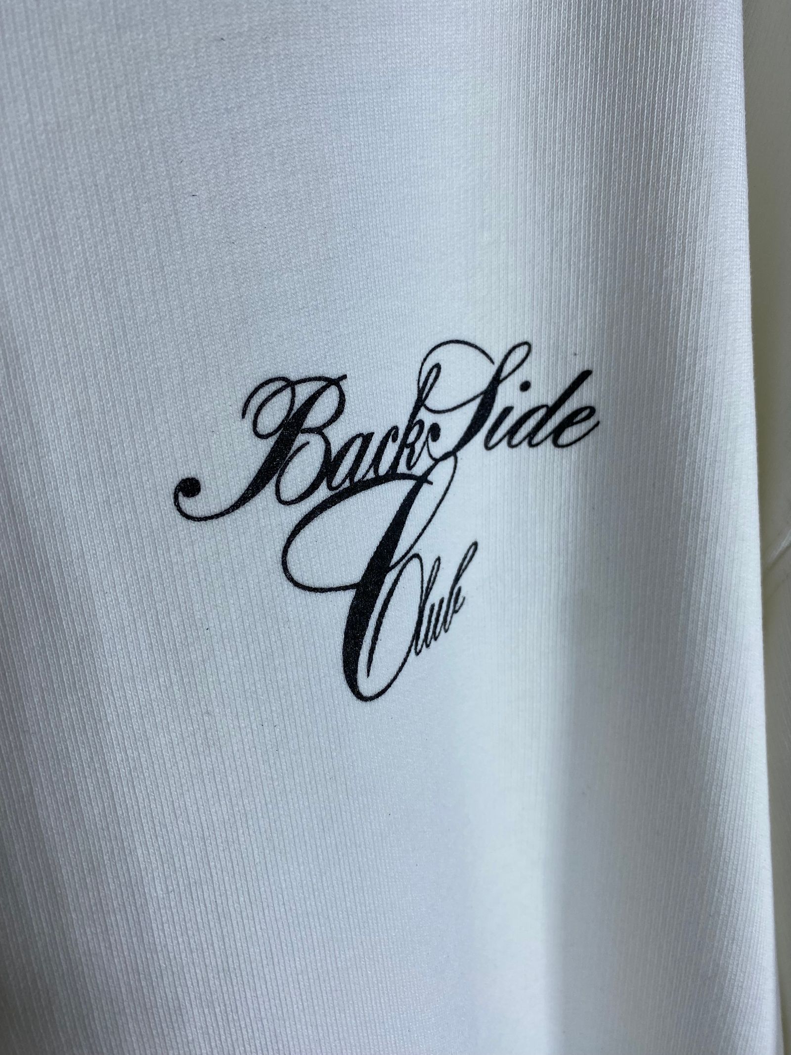 BACK LOGO HOODIE/white