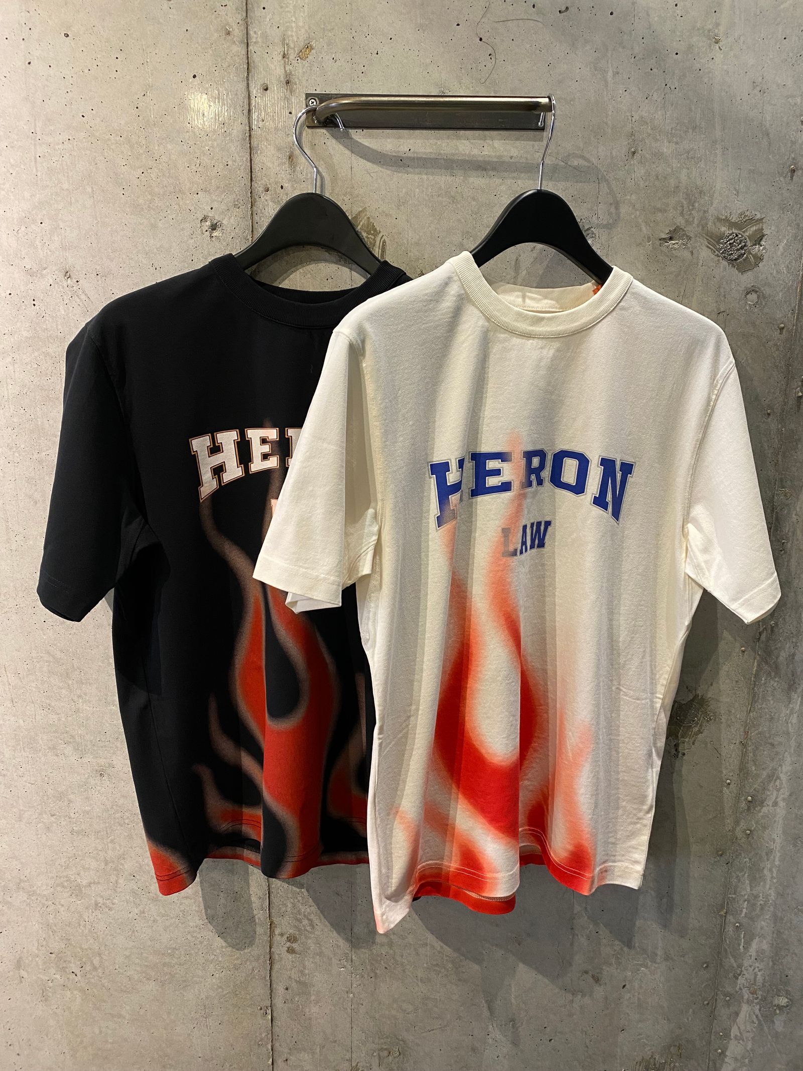 HERON PRESTON - Heron Law Flames Tシャツ/black | R and another stories