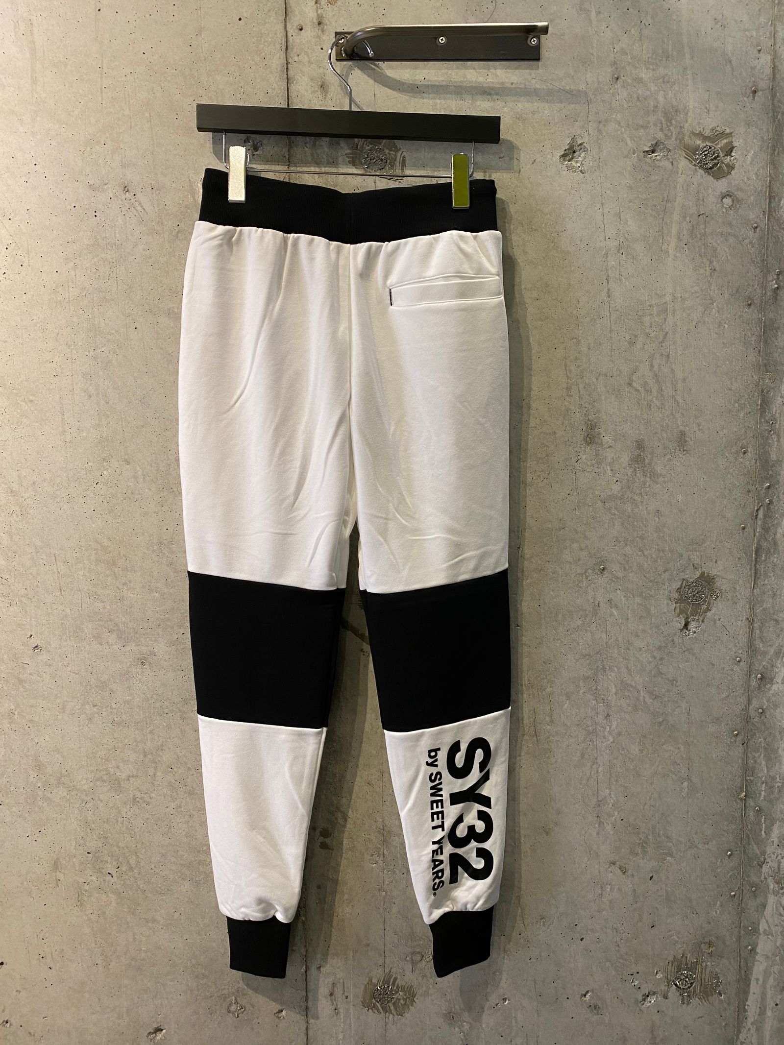 SY32 Border pants/WHITE