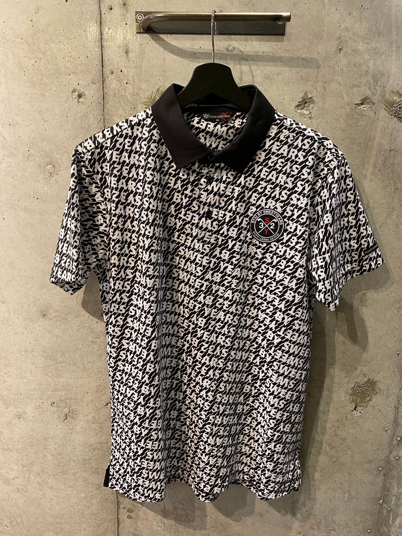 低反発 腰用 新品☆SY32 by SWEETYEARS FUNCTION ZIP POLO - ポロシャツ