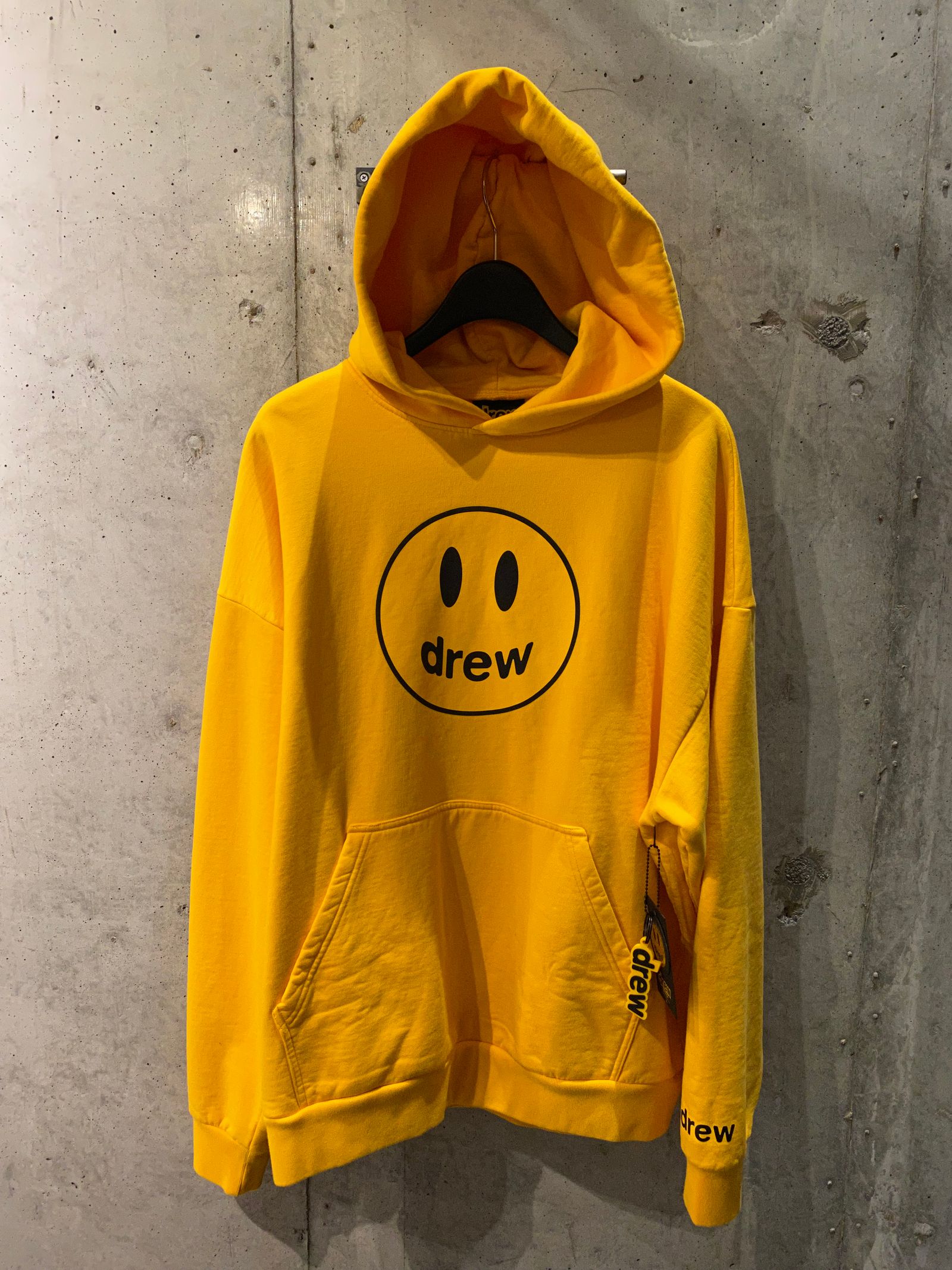 Drew house mascot hoodie-golden yellow一度試着のみ新品未使用です