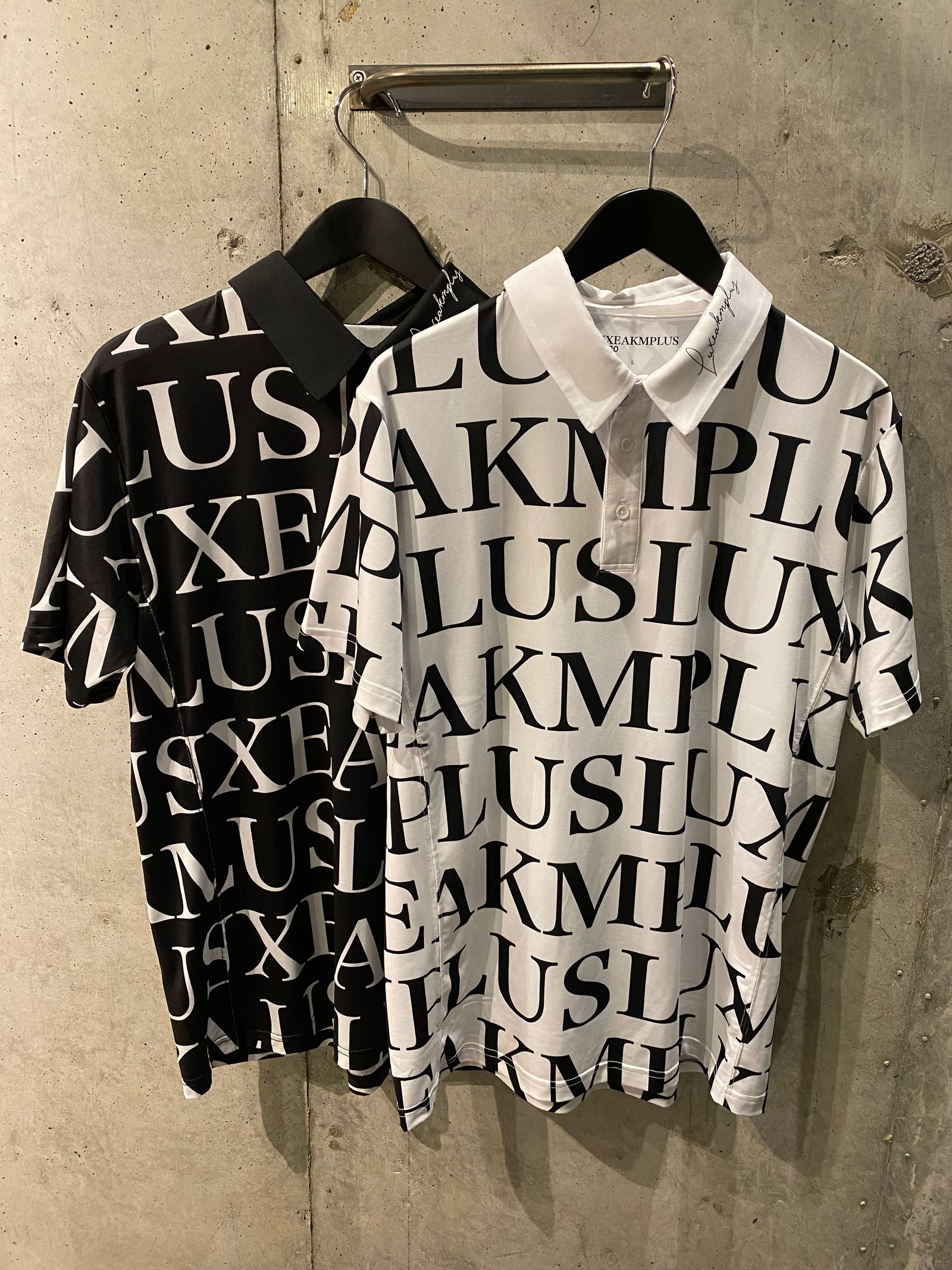 総柄ポロシャツ/WHITE