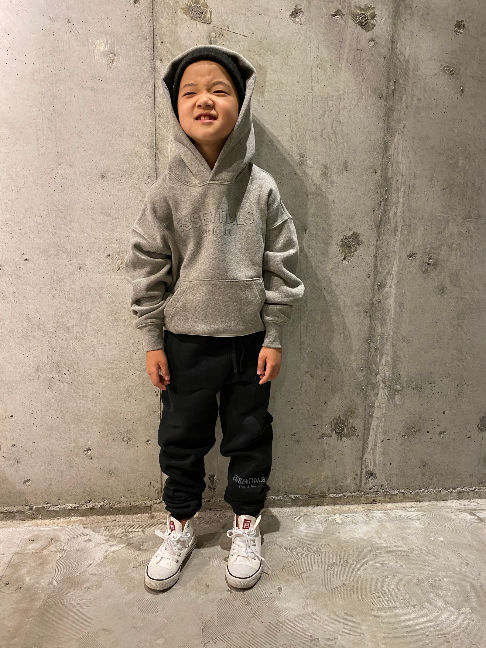 FOG ESSENTIALS PULLOVER HOODIE (KIDS)/HEATHER OAT