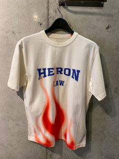 Heron Law Flames Tシャツ/white