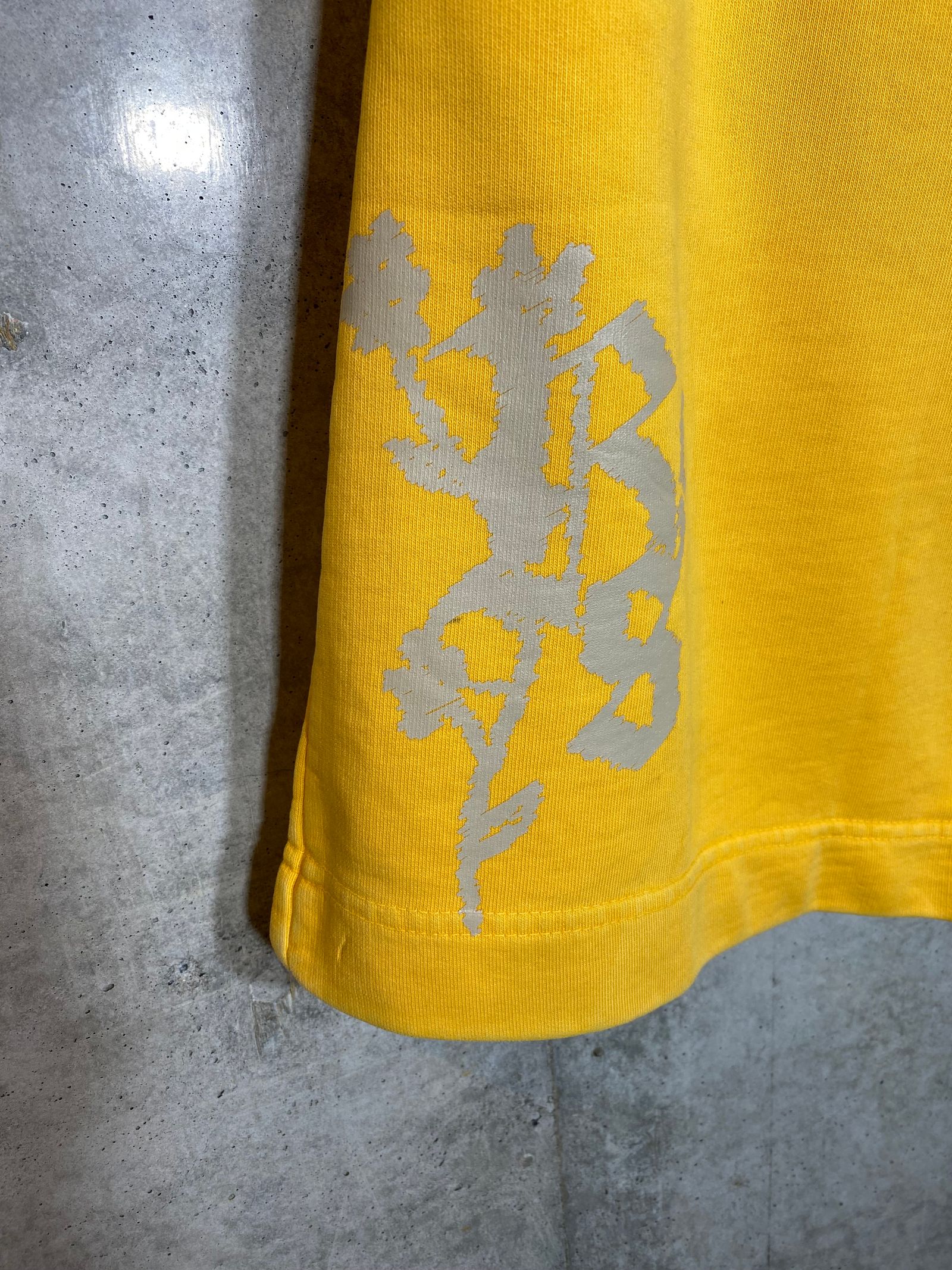 FLEECE SHORT PANT/FLOWER YELLOW