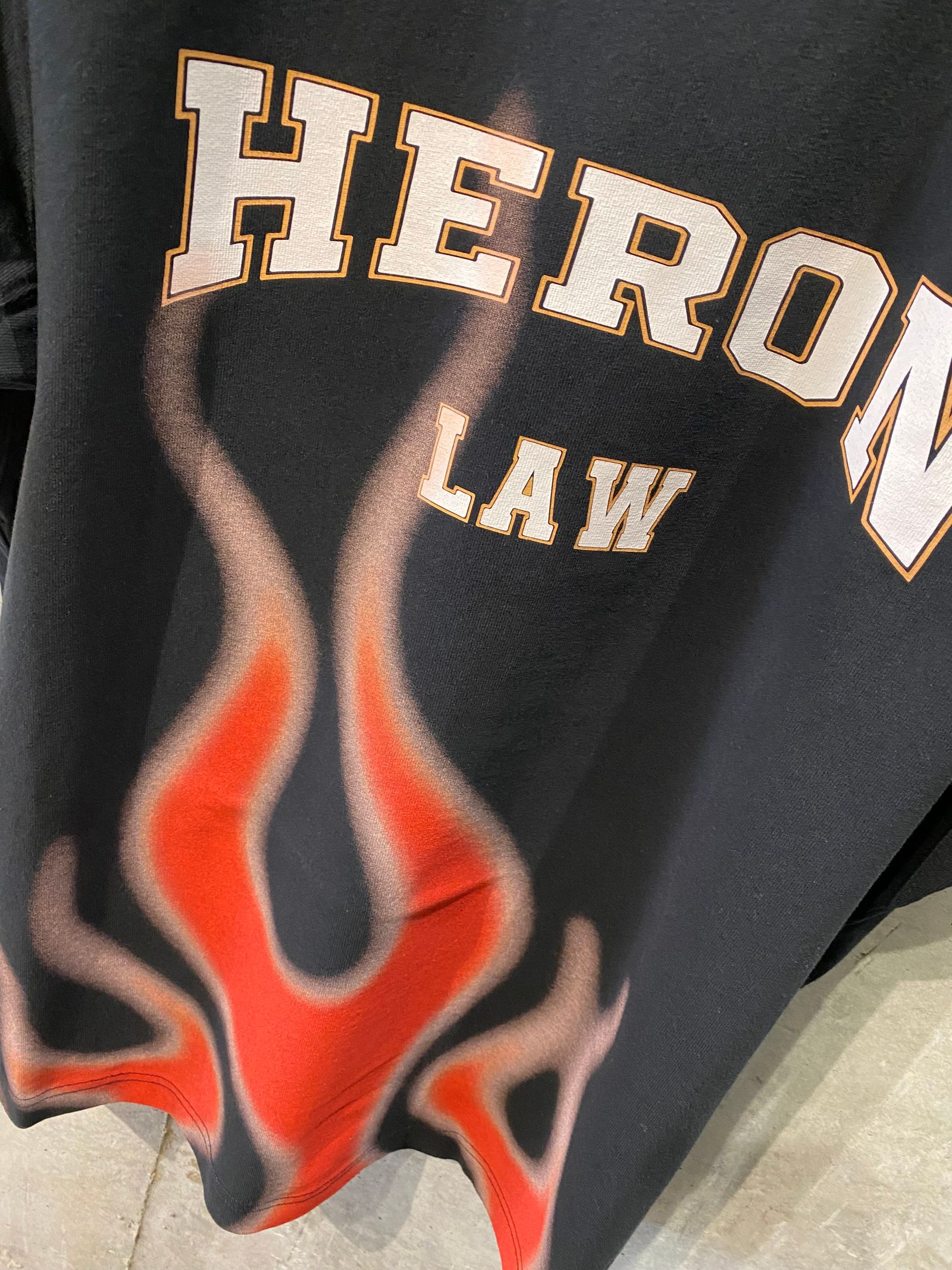 Heron Law Flames Tシャツ/black