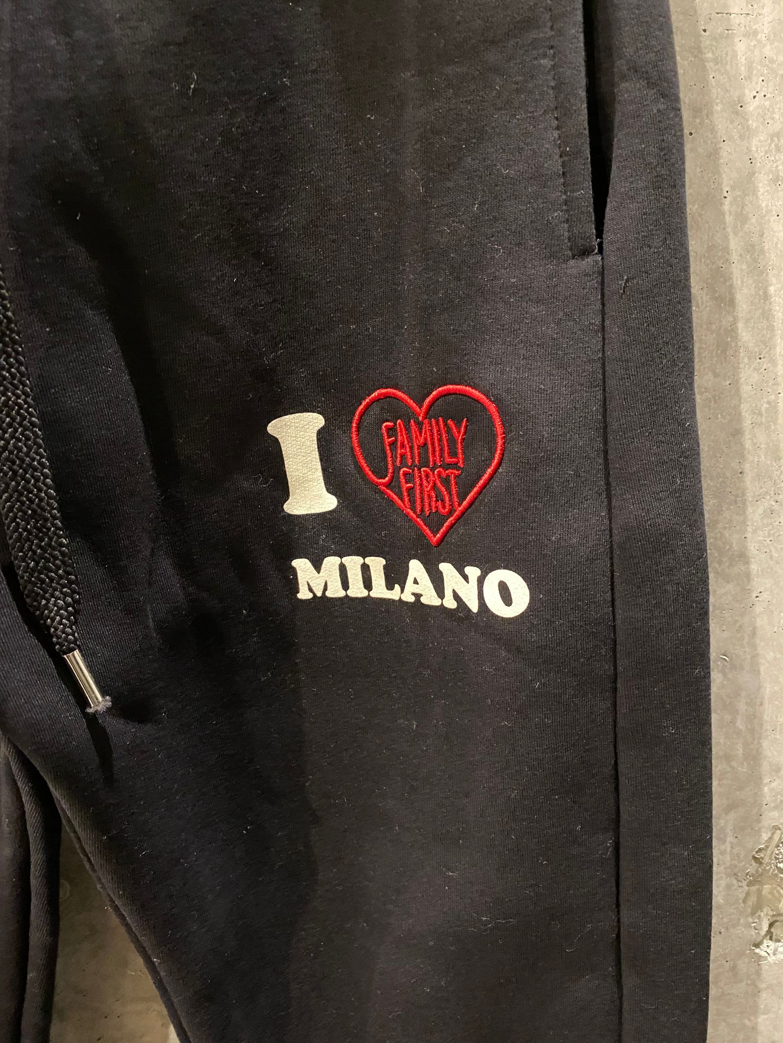 I Love Milano sweat pants / black