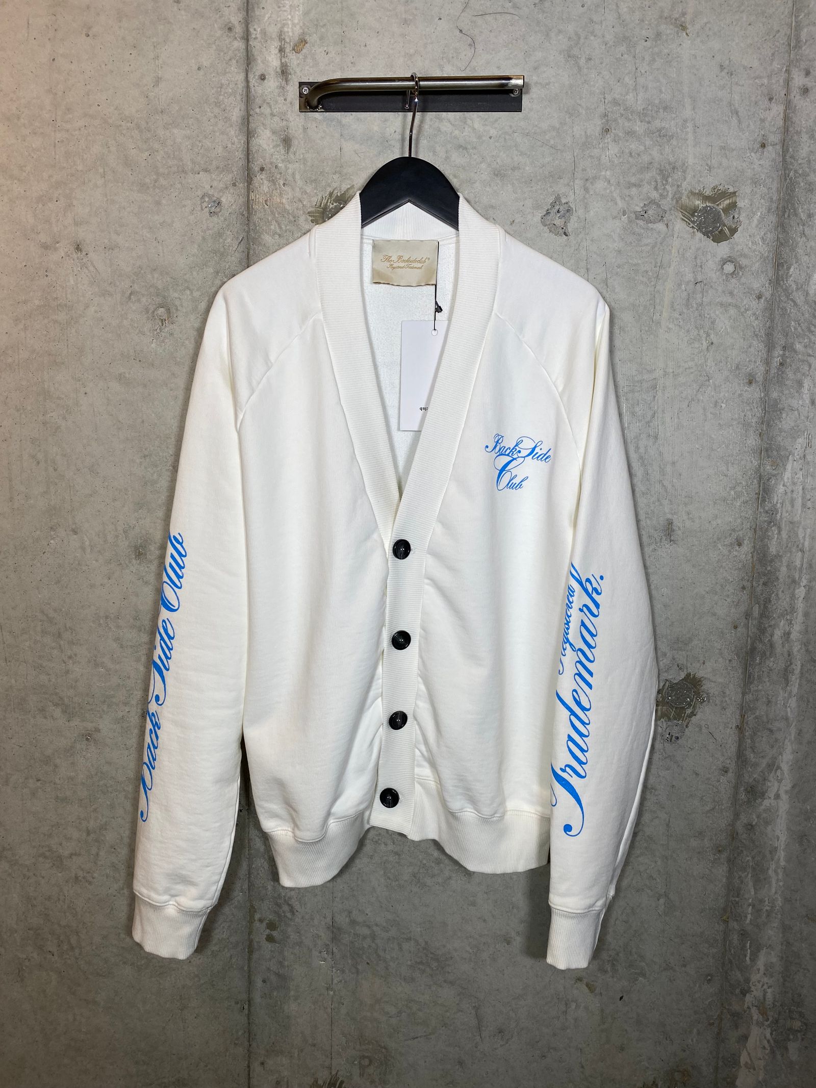 FLEECE CARDIGAN/GRANDE WHITE