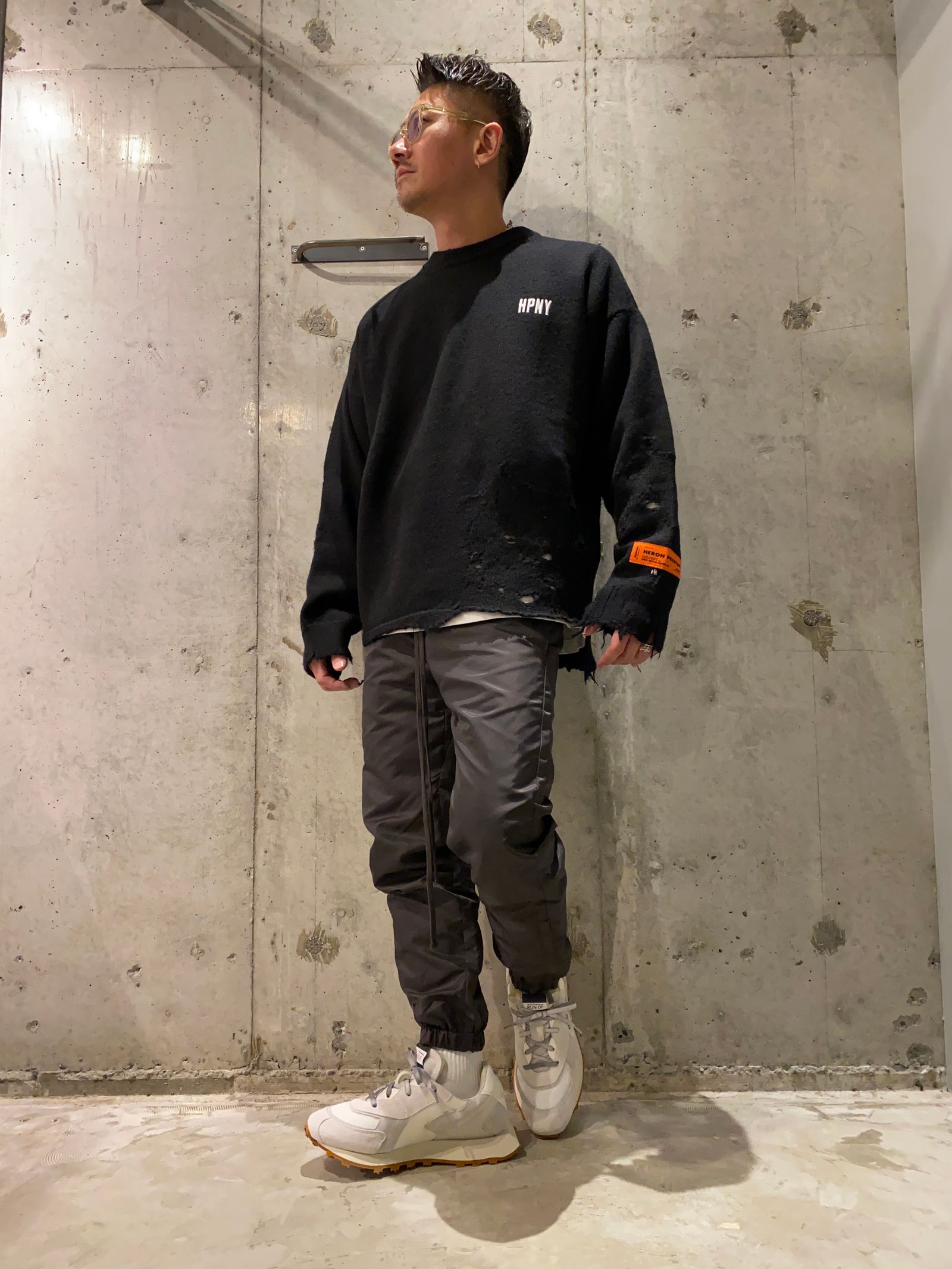 HERON ダメージニット