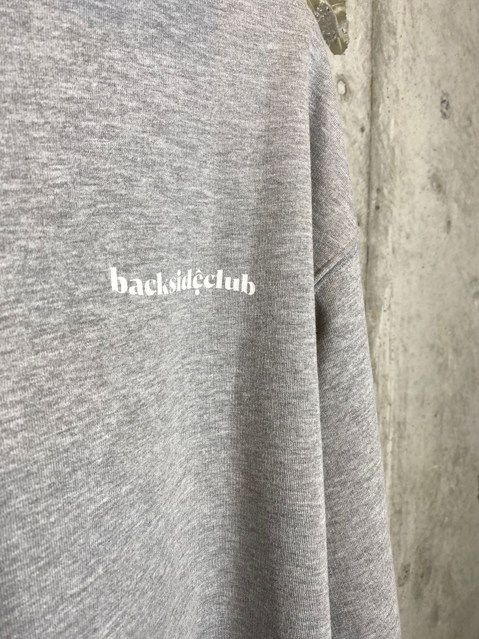 BACK LOGO HOODIE/gray