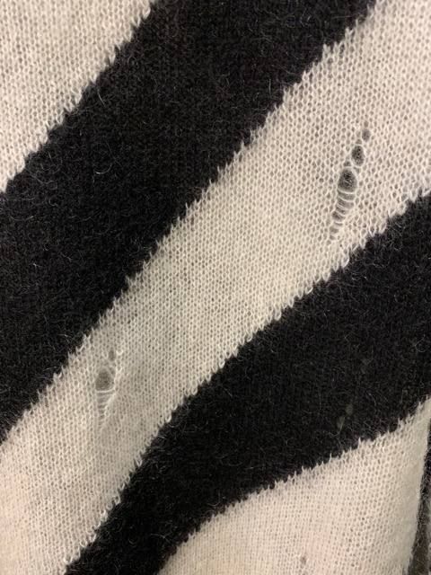 MOHAIR DIAG SWEATER-