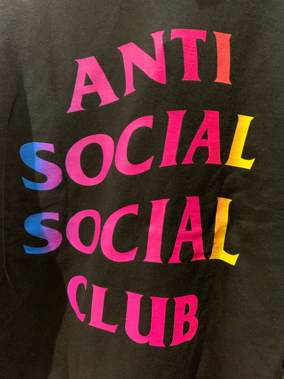 En eller anden måde Lima Orator Anti Social Social Club - PULLOVER HOODIE/Rainbow(black) | R and another  stories