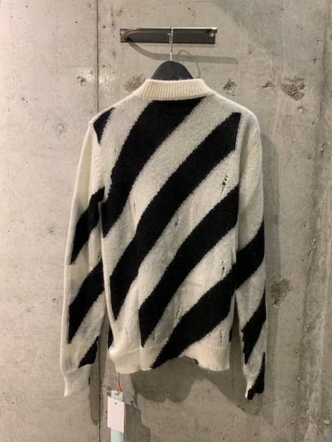 OFF-WHITE - MOHAIR DIAG SWEATER- | R and another stories