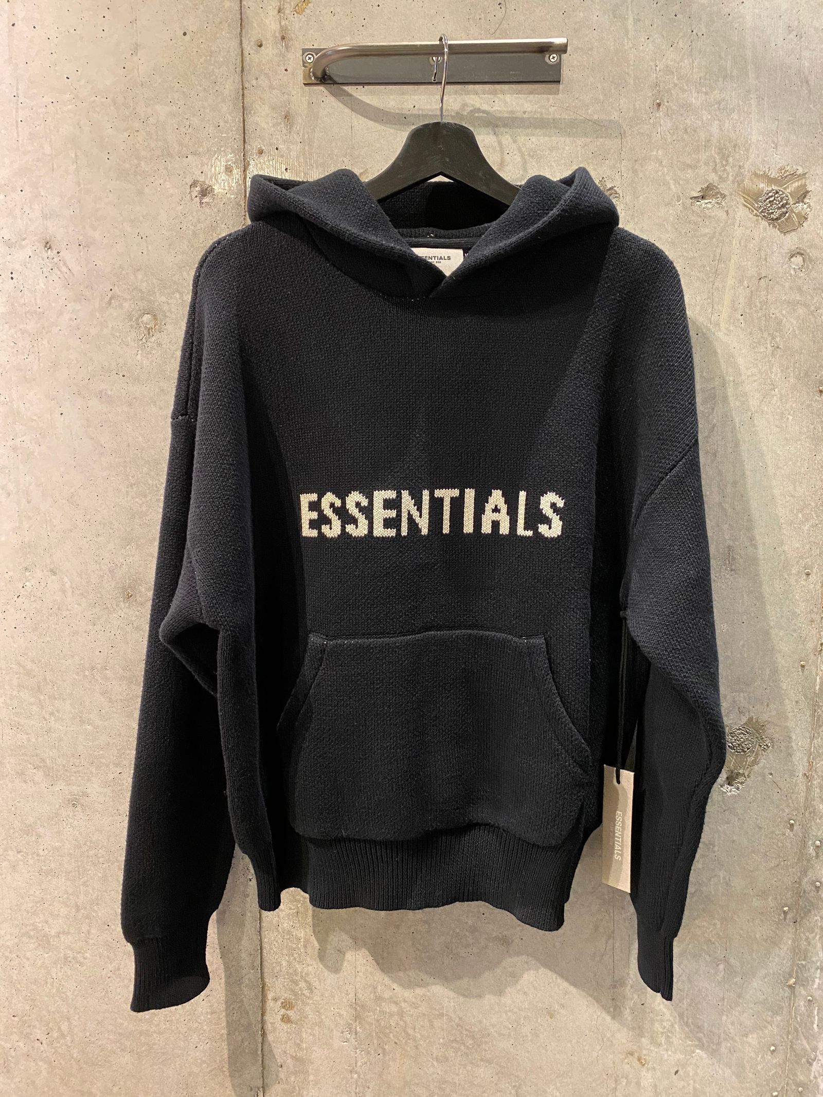 FOG ESSENTIALS KNIT HOODIE/Black | R and another stories