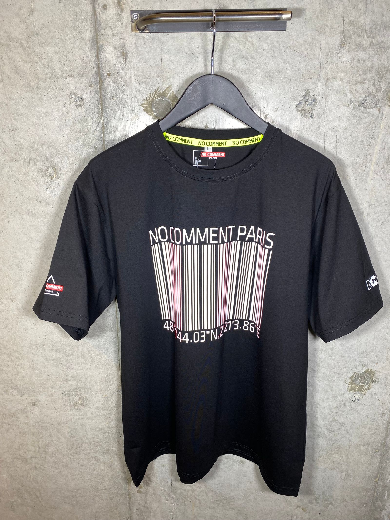 NCP - TM0029 シリコンハードエッジPT半袖クルーネックT/BLACK