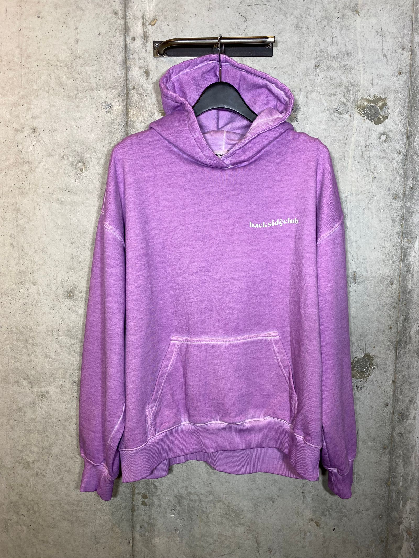 BACK LOGO HOODIE/purple