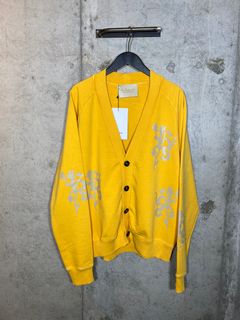 FLEECE CARDIGAN/FLOWER YELLOW