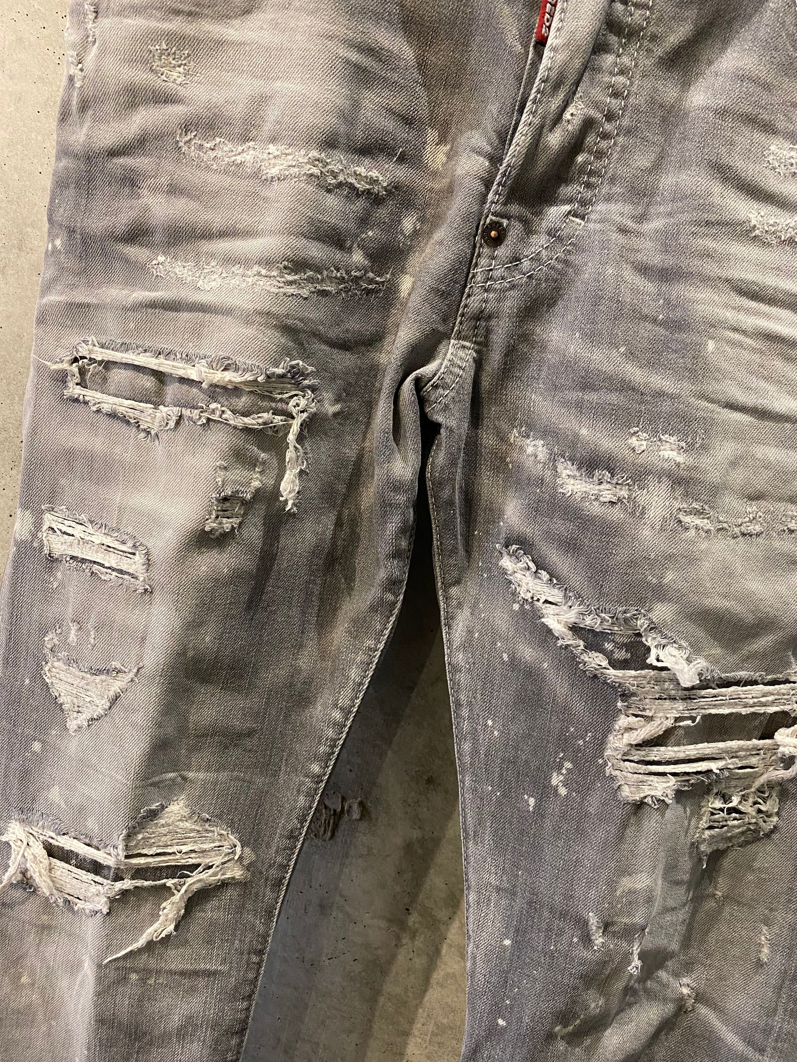 SKATER JEAN/damage gray
