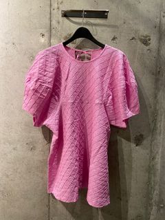 パフスリーブブラウス/pink