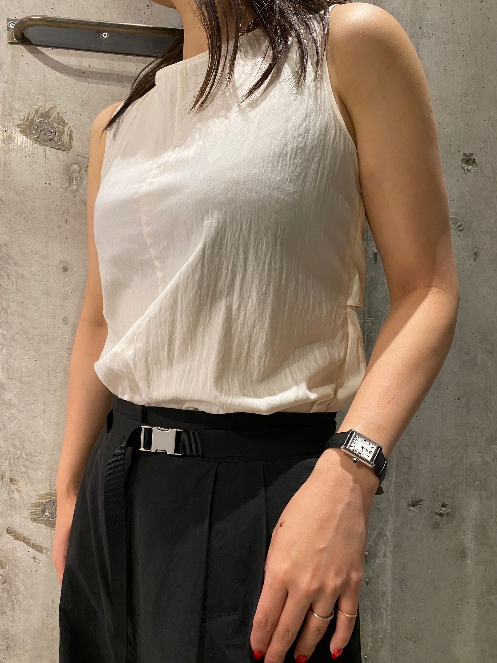 Odami ノースリーブ ODAMI | フラワープリント ノースリーブシャツ WOMEN
