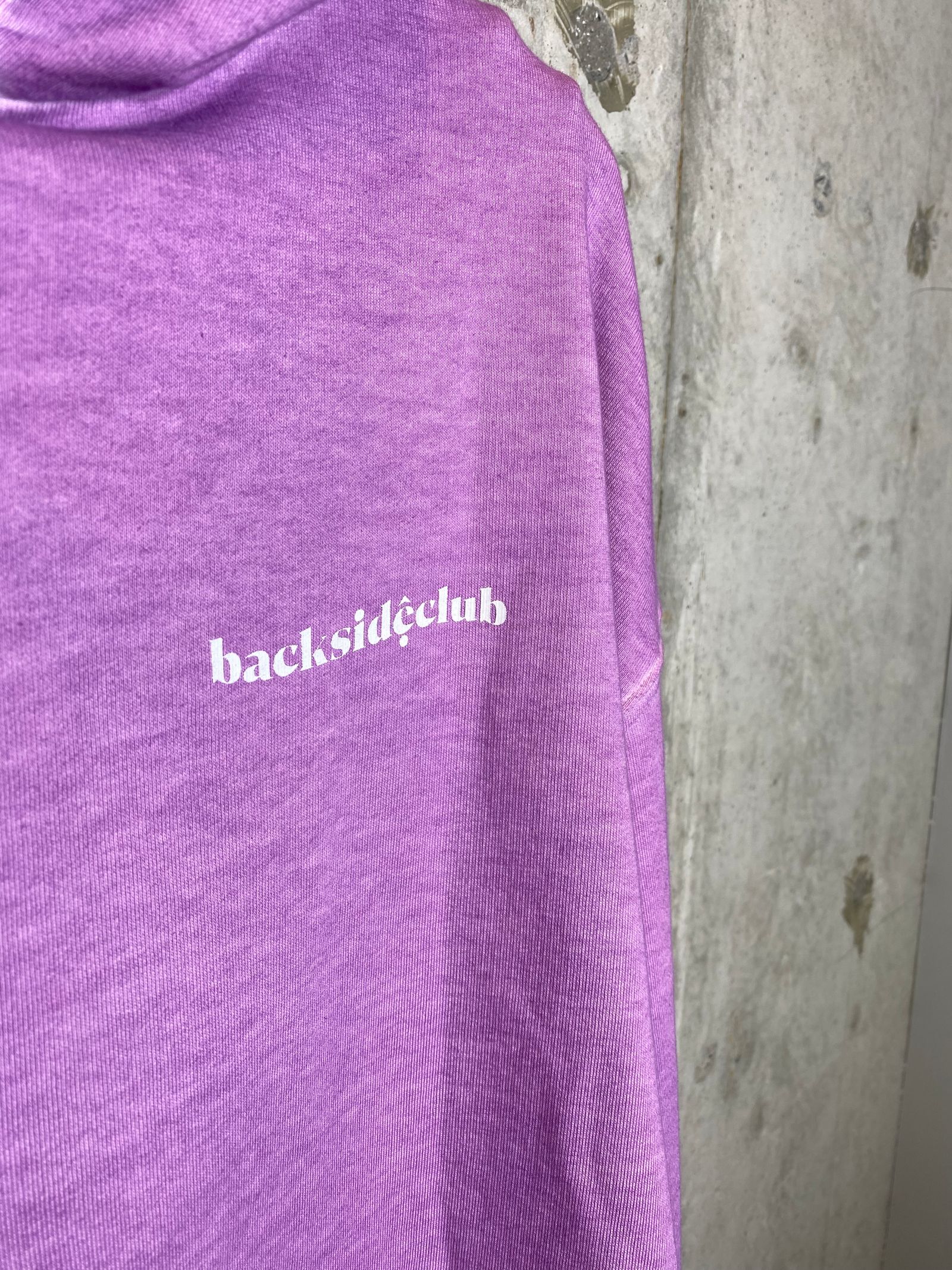 BACK LOGO HOODIE/purple