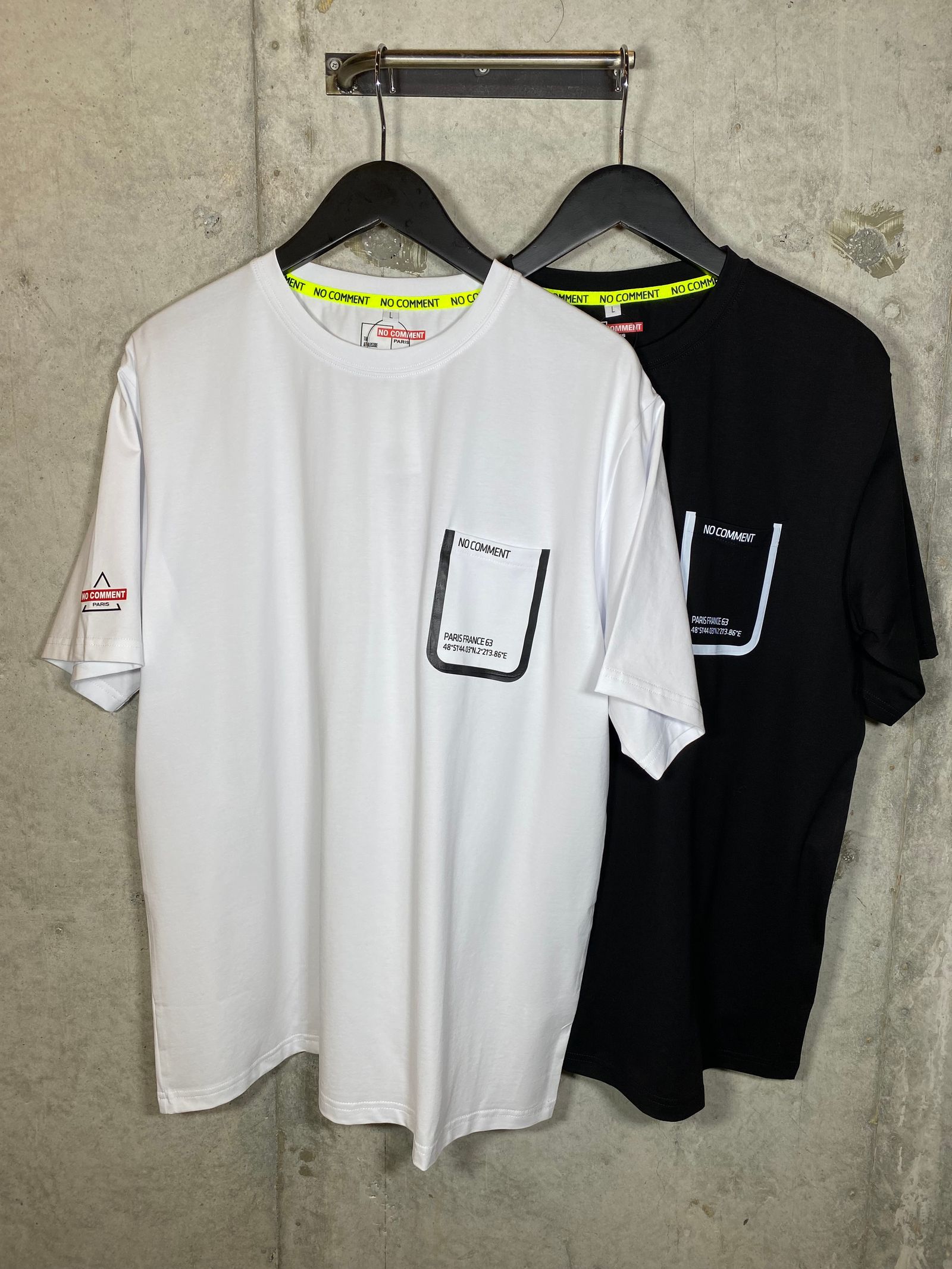 NCP - TM0026 スクエアプリント半袖クルーネックT/WHITE
