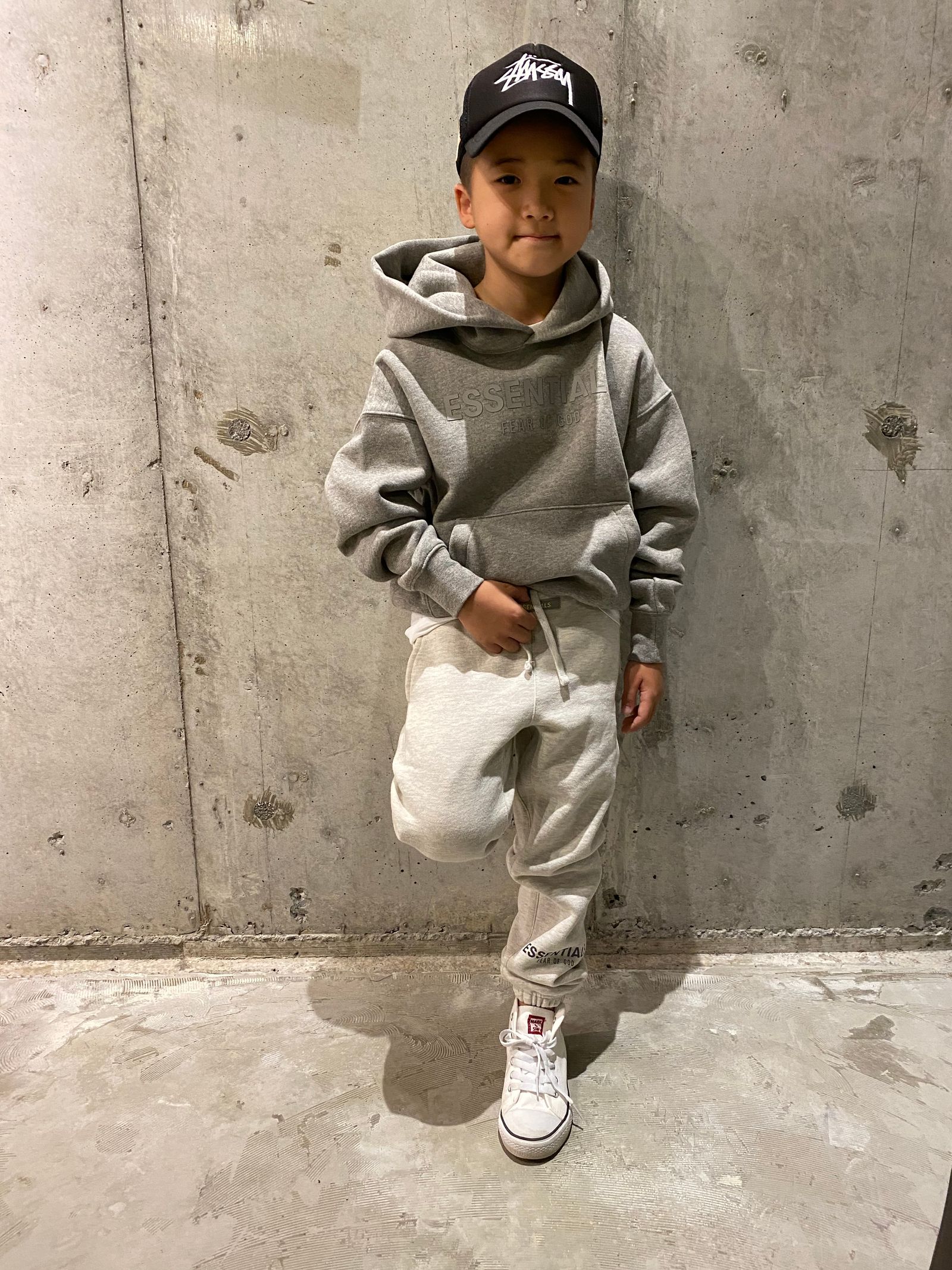 FOG ESSENTIALS PULLOVER HOODIE (KIDS)/HEATHER OAT