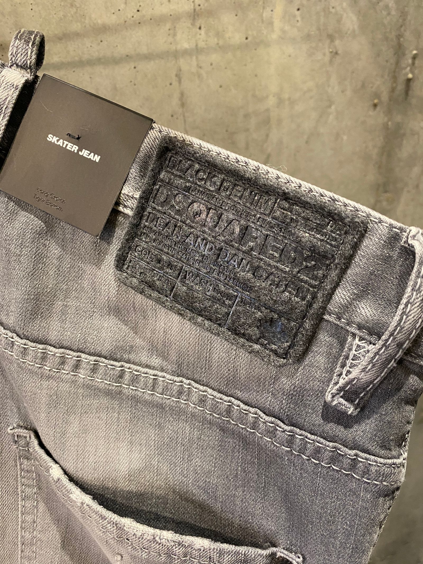 SKATER JEAN/damage gray