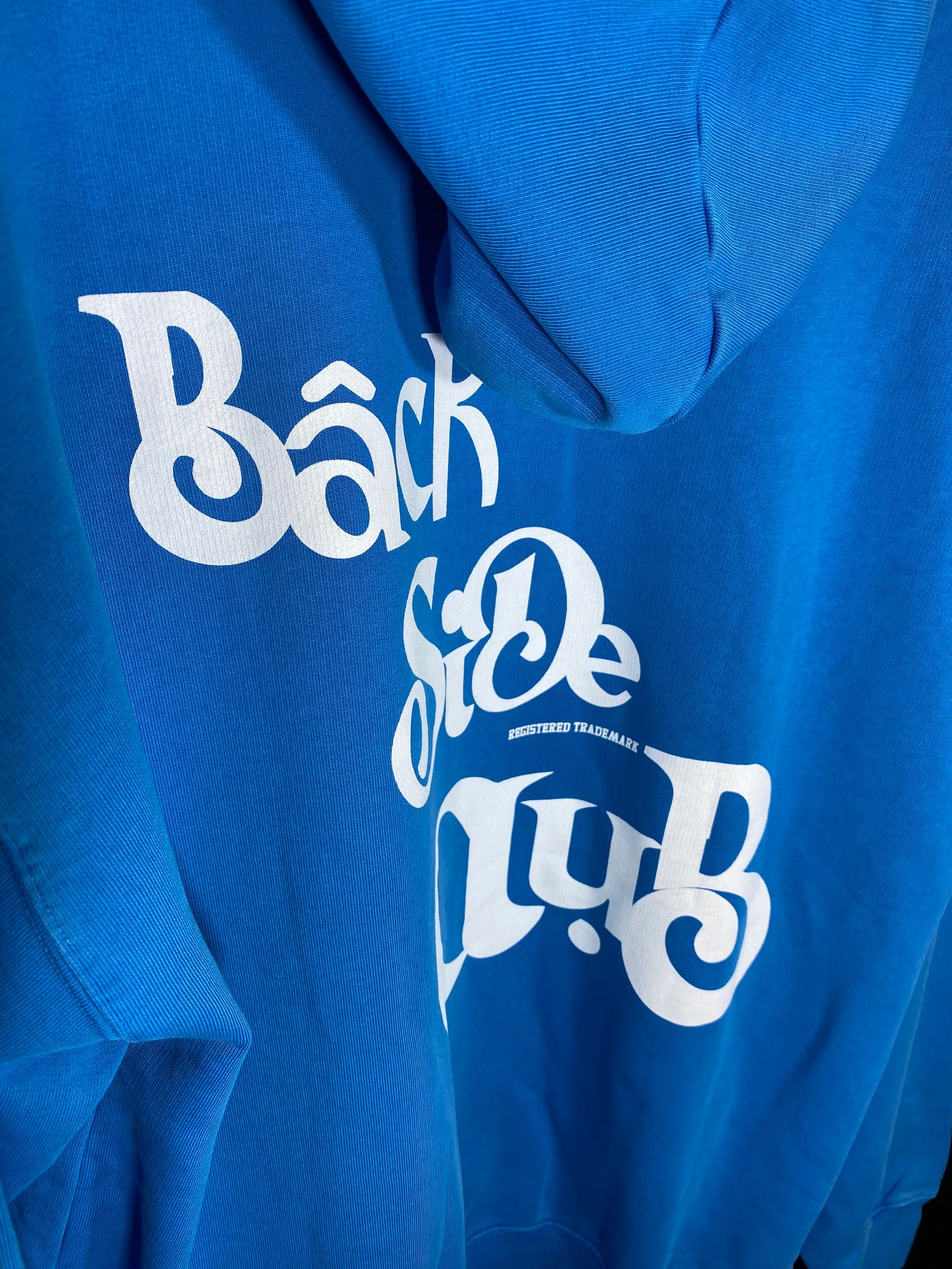 BACK LOGO HOODIE/light blue