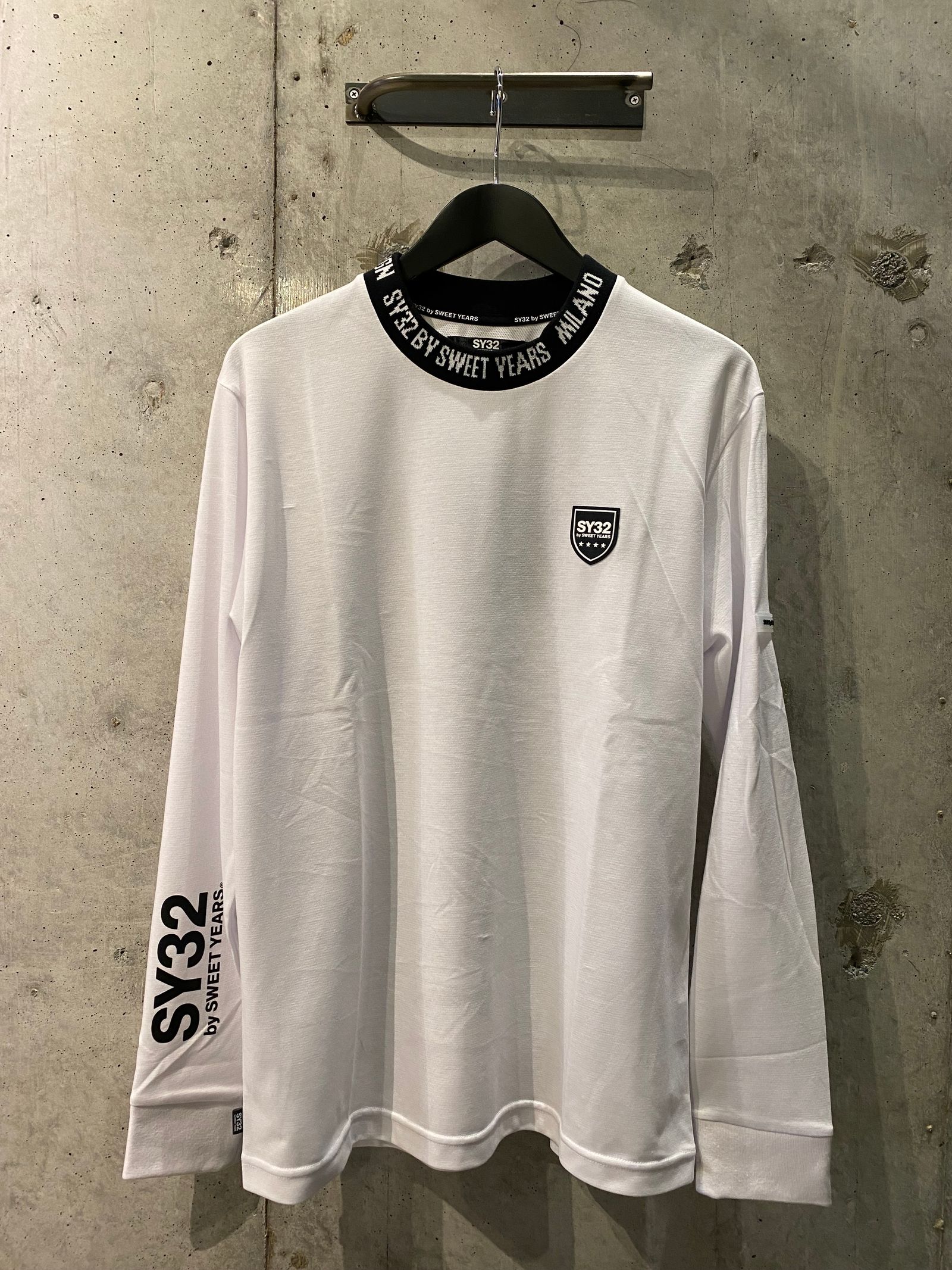 MOOK NECK LONG SHIRTS/BLACK