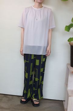 タックシアーブラウス ライトベージュ