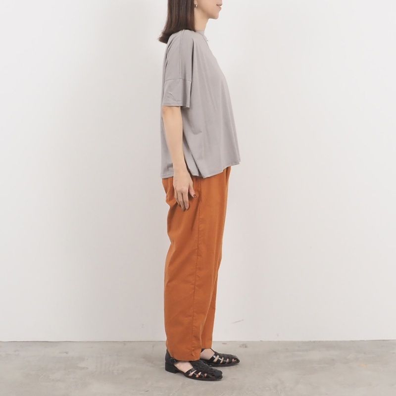 強撚天竺ワイドTシャツ グレー